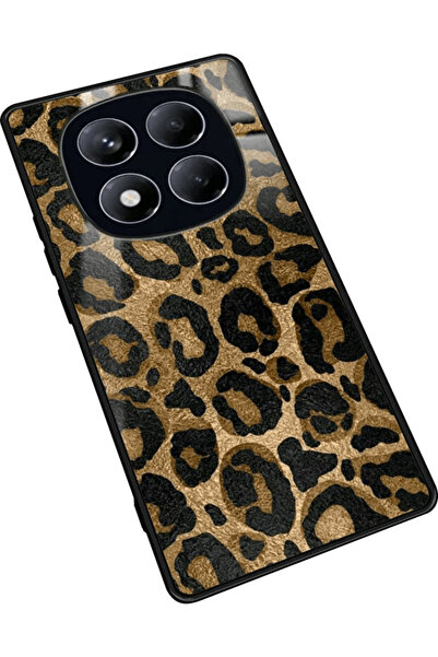OSG Xiaomi Redmi Note 14 Pro 4g Compatible Brown Leopard Pattern Premium Shock Protective Phone Case