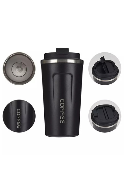 Gonga Thermos for keeping drinks hot, Gonga® Black