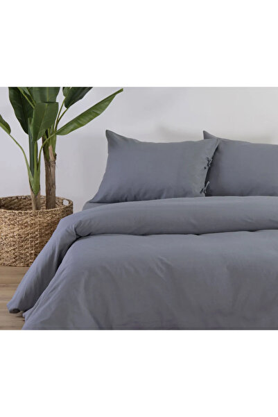 Nef Nef Homeware Queen Size Bed Sheet Cotton-Linen 240x270 Grey