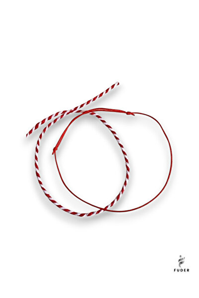 FUDER Kırmızı ip ve Marteniçka Bileklik Set (1 ADET)