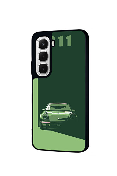 BGAKSESUAR Infinix Hot 60 Matte Compatible Black Case – Soft Silicone, Protective, Shock-Absorbing Cover