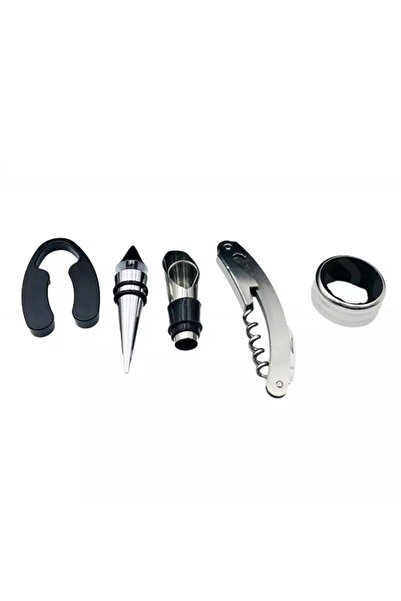 Gonga Set of 6 wine accessories, wine bottle model, Gonga® Black