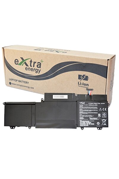 ExtraPlusEnergy Premium Li-Polymer Laptop Battery for ASUS VivoBook/ZenBook C23-UX32, 6600 mAh, 4-cell, Black