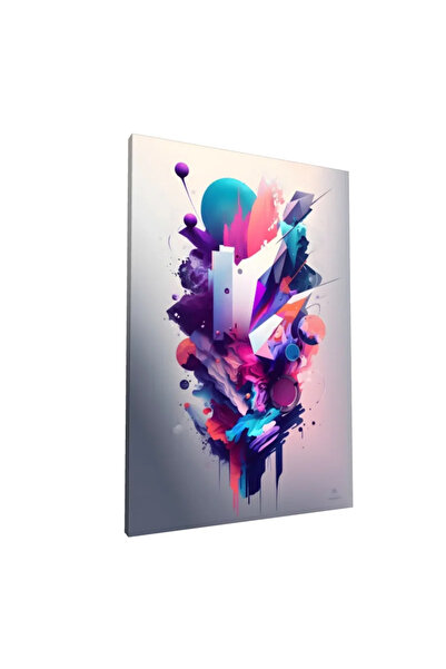 PozaTablou Pictură pe pânză: Compoziție geometrică în culori vibrante 80x120 cm