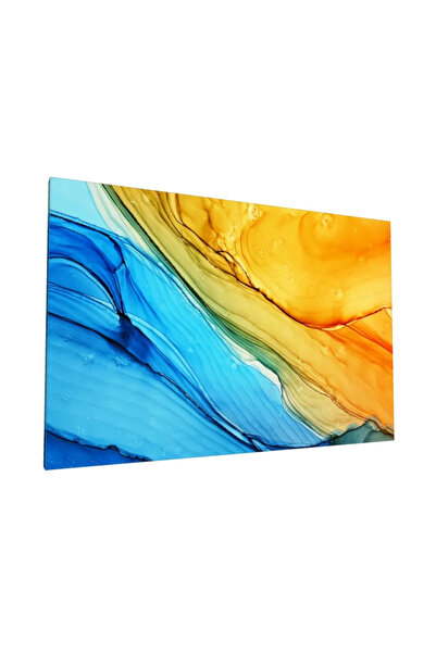 PozaTablou Pictură pe pânză: Valuri abstracte în culori vii 120x80 cm