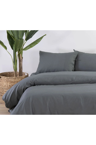 Nef Nef Homeware Queen Size Bed Sheet Cotton-Linen 240x270 Green