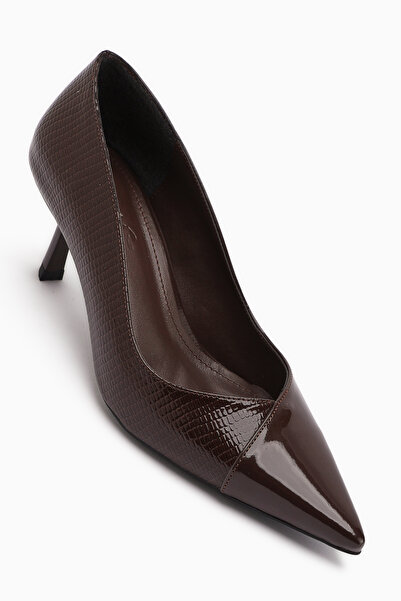 Limoya Elly Brown Women's Thin Heeled Shoes