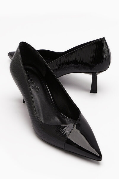 Limoya Elly Black Women's Thin Heeled Shoes