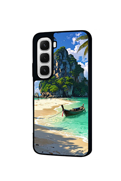 BGAKSESUAR Infinix Hot 60 İ Matte Compatible Black Case – Soft Silicone, Protective, Shock-Absorbing Cover