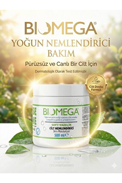 BIOMEGA Soft Vazelin 500ml -Vitamin E Etkili (Avantaj Boy)