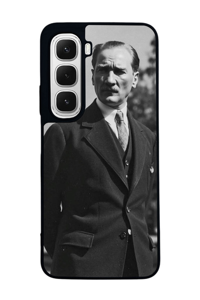 BGAKSESUAR حافظة سوداء متوافقة مع هاتف Infinix Hot 60 - سيليكون ناعم، واقي، غ...