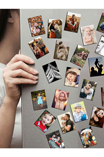 TOMRİSH SHOP Kişiye Özel Fotoğraf Seti – Buzdolabı Magneti 12’li resimlerin s...