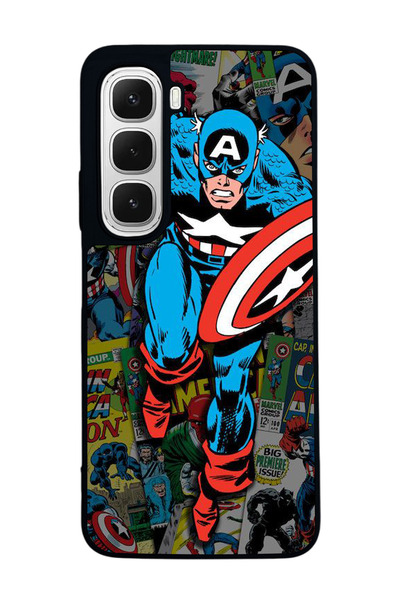 BGAKSESUAR حافظة سوداء متوافقة مع هاتف Infinix Hot 60 - سيليكون ناعم، واقي، غ...