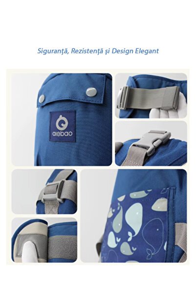 AVYRA Ergonomic Baby Carrier, 12-position Baby Carrier, up to 20 kg Blue