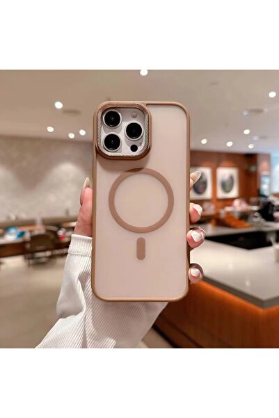 HYPERSOFT حافظة ماج سيف متوافقة مع آيفون 14 برو (6.1 بوصة) بتفاصيل معدنية وتص...