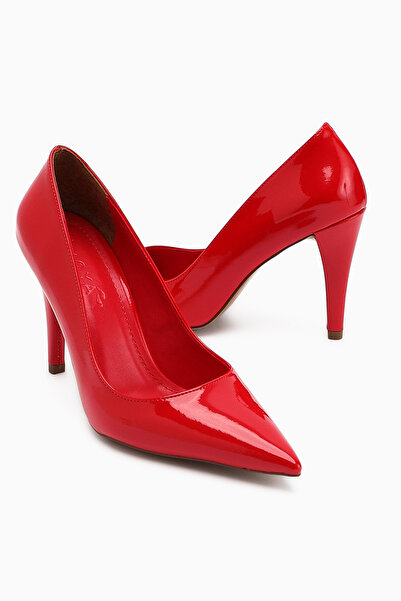 Limoya Nancy Red Patent Leather Women's High Heel Shoes Stiletto