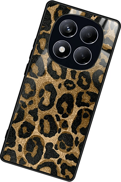 OSG Xiaomi Redmi Note 14 Pro 4g Compatible Brown Leopard Pattern Premium Shock Protective Phone Case