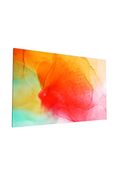 PozaTablou Pictură pe pânză: Explozie de culori în tonuri calde 100x70 cm