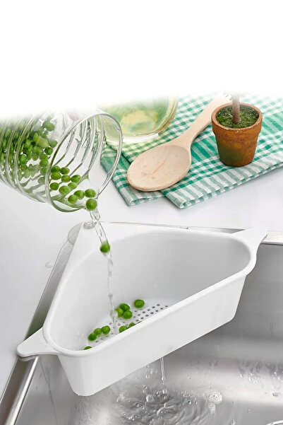 Merida Home Üçgen Lavabo İçi Süzgeç - Beyaz