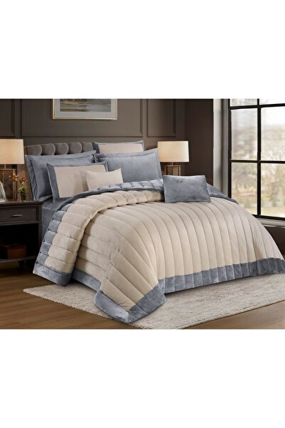 SADANHOME Luxurious velvet winter bedspread - 6 pieces - double size