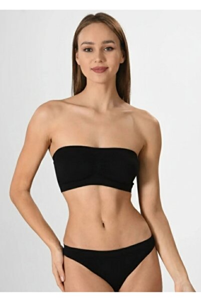 İmer Çamaşır MİSS FİT KADIN STRAPLEZ PEDLİ SEAMLESS DİKİŞSİZ BASİC BANDEO BÜSTİYER