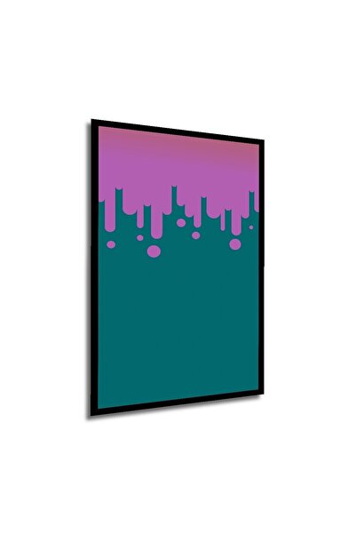 Caddemia Tablou decorativ din lemn, pătrat, colorat, cu aspect de ramă, pentr...