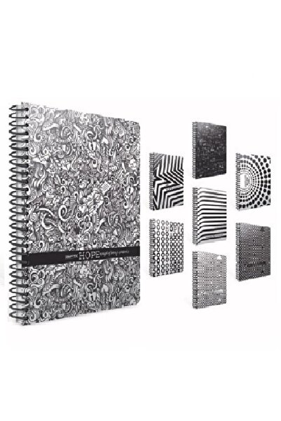 Gıpta Caiet Hope Copertă din carton spiralat 18,5x26 80 coli în carouri