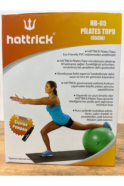 Mebey Home 65cm Corded Fabric Pilates Ball and Pump Set Balance Yoga Fitness Exercise Ball