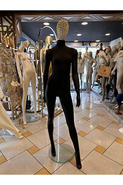 MD Vİtrin Dekorasyon Gold Tel Kafalı Özel Üretim Kumaş Kaplamalı Hareketli A Kalite Polyester Vitrin Mankeni.