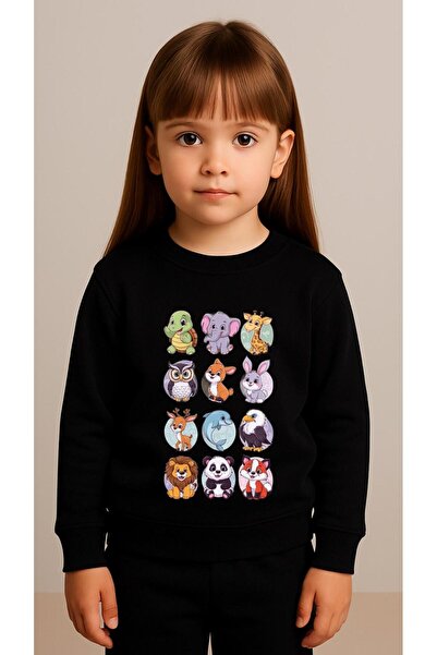 playwear Set pentru copii Hanorac cu imprimeu DEER FOX pentru fete și băieți,...