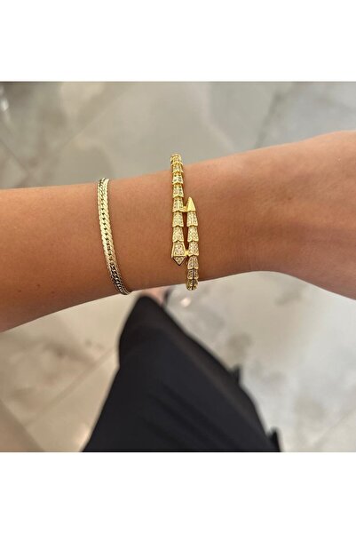 MAROMA ACCESSORİES ÇELİK YILAN KELEPÇE BİLEKLİK
