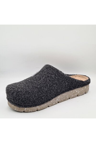 BENTO K-117.004 Black Felt Anatomical Women's Winter House Slippers