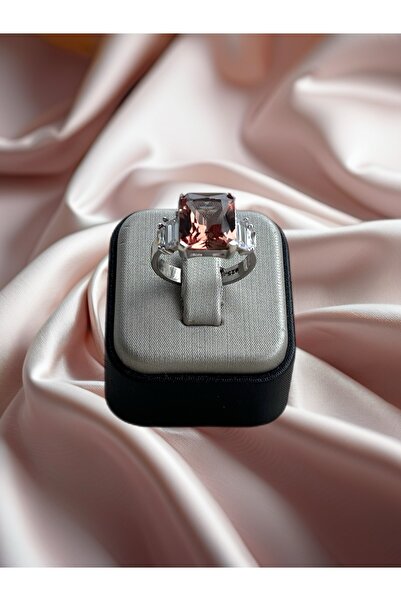 Turkuaz Silver Kare Zirkon Sultanit Yüzük