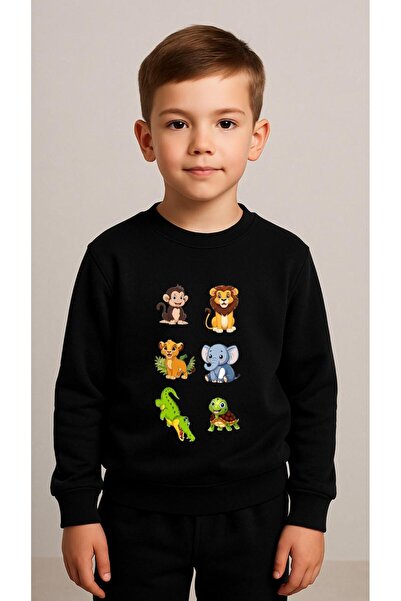 playwear Παιδικό Φούτερ Σετ με στάμπα ΚΡΟΚΟΔΕΙΛΟΣ για Κορίτσια και Αγόρια, με...