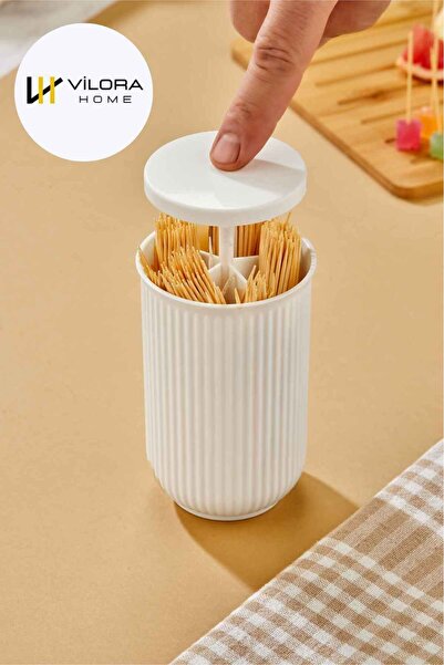 VİLORA HOME بورا - حامل أسنان جديد من الجيل الجديد مع آلية ضغط - منظم للأسنان