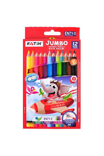 FATİH KALEM Fatih Kuru Boya 12 Renk Tam Boy Jumbo