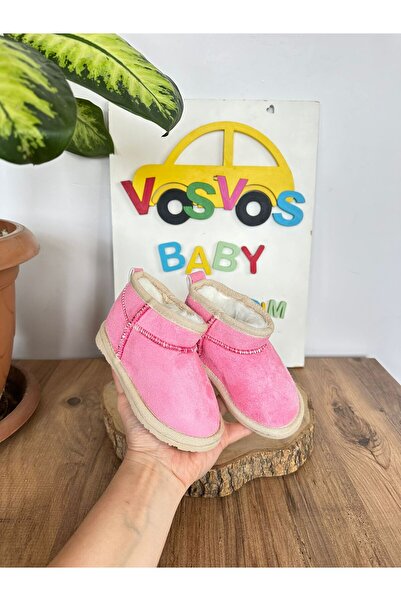 VOSVOSBABYSTORE Ροζ μίνι σουέντ μπότες Unisex (στενή εφαρμογή, πάχος μεγαλύτερο με 2 νούμερα, αγοράστε μεγαλύτερο μέγεθος)