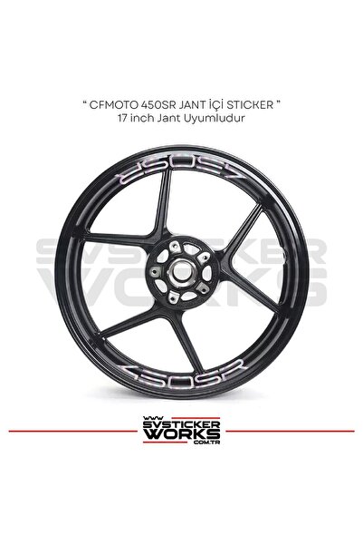 ARONA ملصق CFMOTO 450SR داخل حافة العجلة مع مجموعة من 8 قطع من الملصقات