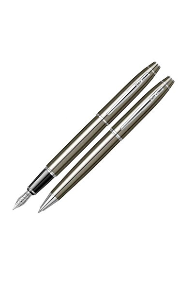 Scrikss 35 Titanium Fountain Pen & Ballpoint Pen Set of 2