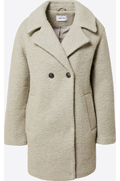 About You Women's gray coat with curly yarn Fabia