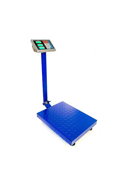 SokShop Electronic scale 350 kg with battery, metal patterned platform, folding arm, Shake function, LCD - B