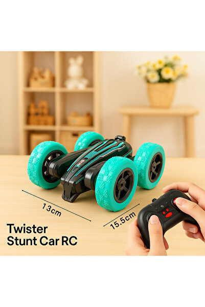 Bebelul Twister Stunt Car RC with Remote Control and Gesture Control, LED, 360 Stunts