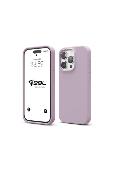 BABİLDEN iPhone 14 Pro Max Kılıf İnce Sıvı Silikon 3 Katmanlı Tam Kaplamalı Y...