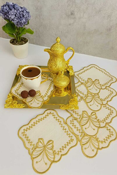 Özyer Çeyiz Kahve yanı 6 parça sunum peçetesi