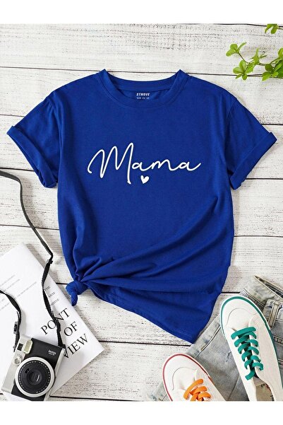 over head oh Mama cu imprimeu pentru femei, mărime mare tricou