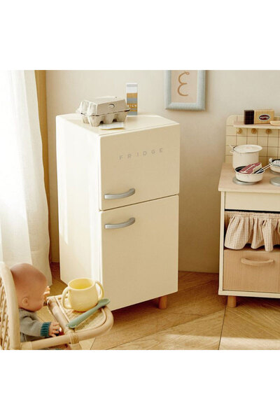 bebeLOGIC Wooden Refrigerator for Kids, bebeLOGIC™, Realistic Experience