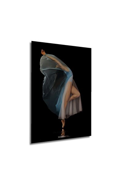 Caddemia Tablou decorativ din lemn, cu aspect de ramă, cu dansatoare de balet...
