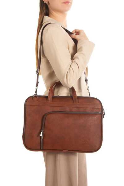 CERFF LEATHER CLUP Document & Laptop Bag