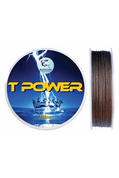 Baracuda Fir textil acoperit cu teflon TPower 100 m, culoare maro 0,20 mm