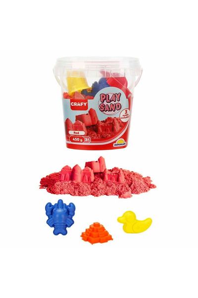 TOYFEST Crafy Play Sand Set Red 450 g
